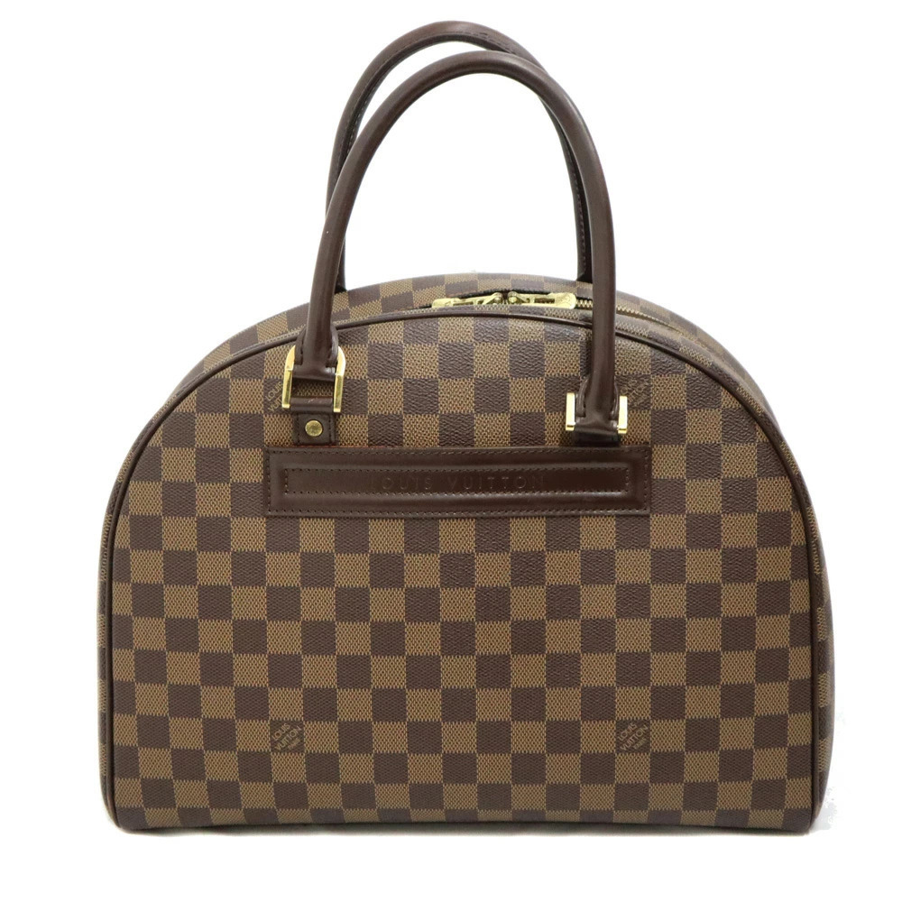 Louis Vuitton Nolita Handbag Leather Brown